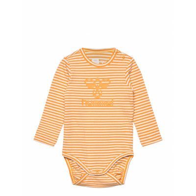 Hmlmulle Body L/S *Villkorat Erbjudande Långärmad Bodysuit Orange Hummel