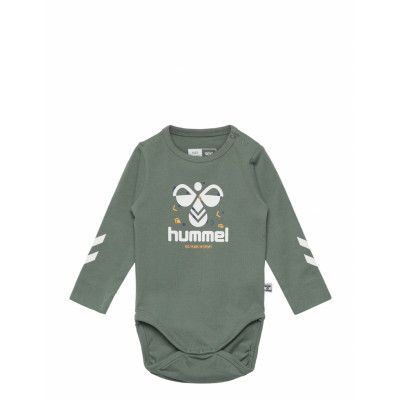Hmlouen Body L/S Långärmad Bodysuit Grön Hummel