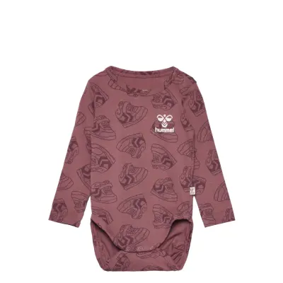 Hmlsneaker Body L/S Långärmad Bodysuit Rosa Hummel