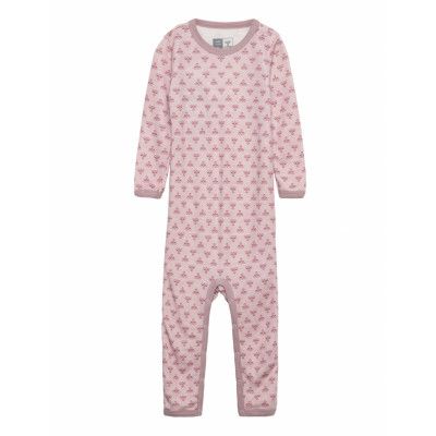 Hmlsonny Bodysuit L/S Långärmad Bodysuit Rosa Hummel