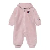 Hooded Rompers Långärmad Bodysuit Pink Champion
