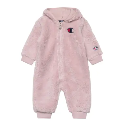 Hooded Rompers Långärmad Bodysuit Pink Champion