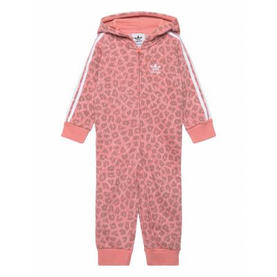 Hooded Sie Långärmad Bodysuit Rosa Adidas Originals