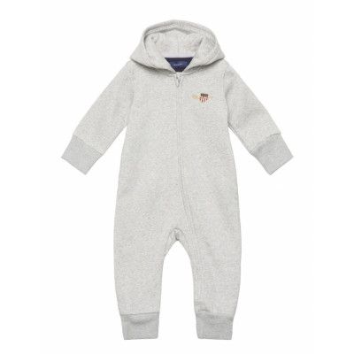 Hoodie Piece Långärmad Bodysuit Grå *Villkorat Erbjudande GANT