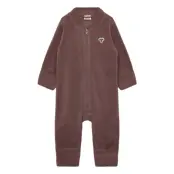 Hummel Hmlmini Fleece Zip Suit Bee Brun