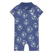 Hummel Hmlmini Reg Polo Bodysuit S/S - Blue - 62