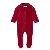 Jabilo Velvet Piece Långärmad Bodysuit Röd Ebbe Kids