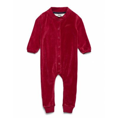 Jabilo Velvet Piece Långärmad Bodysuit Röd Ebbe Kids