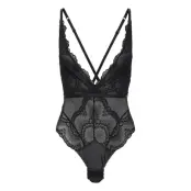 Jenner Bodysuit Bodies Slip Svart Dorina