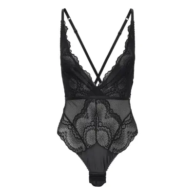 Jenner Bodysuit Bodies Slip Svart Dorina