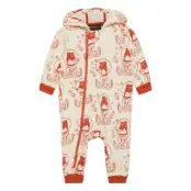 Lajka Aop Sie Långärmad Bodysuit Vit Mini Rodini