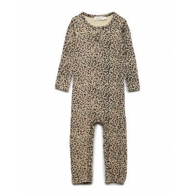 Leo Suit Långärmad Bodysuit Brown MarMar Copenhagen