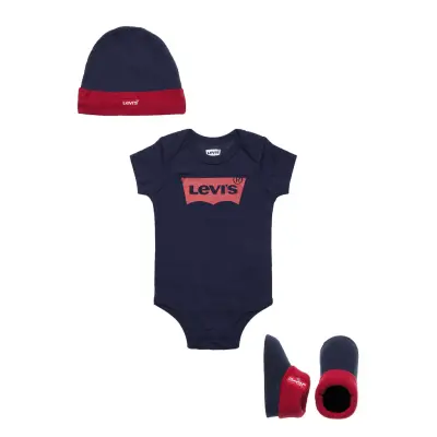 Batwing Sie Hat Bootie Gift Sets Blå Levi's