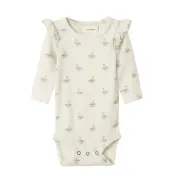 Lil'Atelier Nbfgavo Eko Ls Slim Body Lil Noos - White - 68