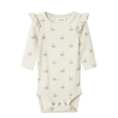 Lil'Atelier Nbfgavo Eko Ls Slim Body Lil Noos - White - 86