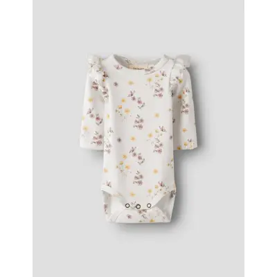 Lil'Atelier Nbfgavo Eko Ls Slim Body Lil Noos - White - 92