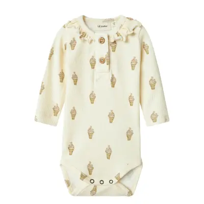 Lil'Atelier Nbfgavo Emo Ls Slim Body Lil - Cream - 62