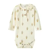 Lil'Atelier Nbfgavo Emo Ls Slim Body Lil - Cream - 74