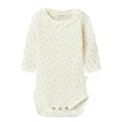 Lil'Atelier Nbfhulla Hua Ls Slim Body Lil - Cream - 56