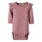 Lil'Atelier Nbflayo Sev Ls Slim Body Solid Lil Rosa