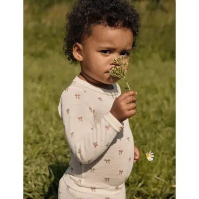 Lil'Atelier Nbfnalu Ls Wo/Mo Slim Body Lil Noos - Cream - 74