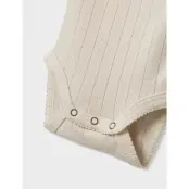 Lil'Atelier Nbfrachel Nis Ls Slim Body Lil Noos - Beige - 80