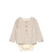 Lil'Atelier Nbmdamieno Ls Loose Body Shirt Lil - Beige - 56
