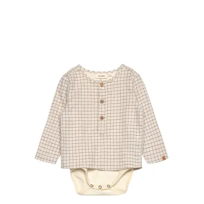 Lil'Atelier Nbmdamieno Ls Loose Body Shirt Lil - Beige - 56