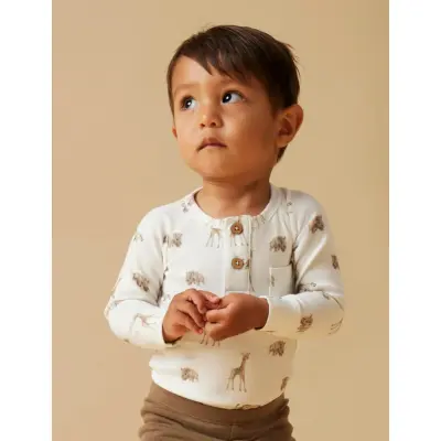 Lil'Atelier Nbmgayo Elm Ls Slim Body Lil Noos - White - 80