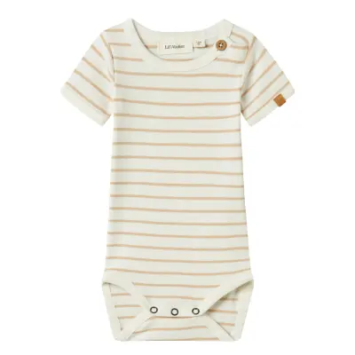 Lil'Atelier Nbmgeo Anm Ss Body Lil - Cream - 62