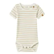 Lil'Atelier Nbmgeo Anm Ss Body Lil - Cream - 74