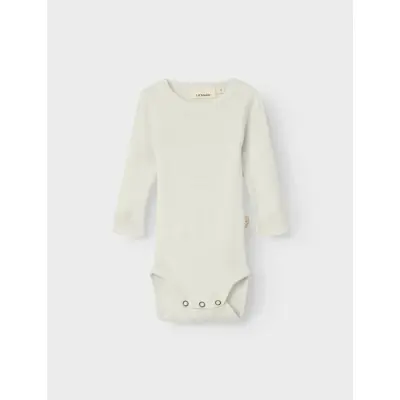 Lil'Atelier Nbnnalu Rib Wo/Mo Ls Slim Body Lil - Cream - 68