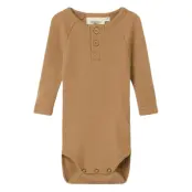 Lil'Atelier Nbnnoel Neb Ls Slim Wool Body Lil - Brown - 74