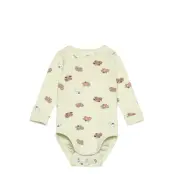 Lindex Body Fluffy Animals - Green - 68