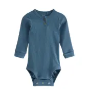 Lindex Body Henley Blå