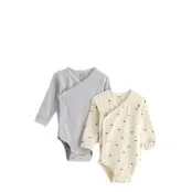 Lindex Body Wrap 2 P Rib Newborn - Multi/patterned - 44