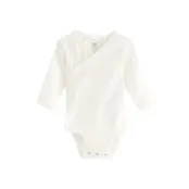 Lindex Body Wrap Pointelle Solid - White - 56
