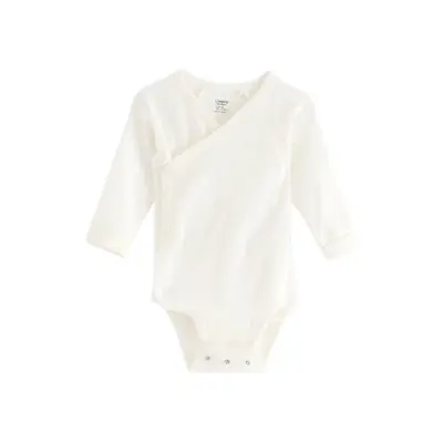 Lindex Wrap Bodysuit In Pointelle - White - 68