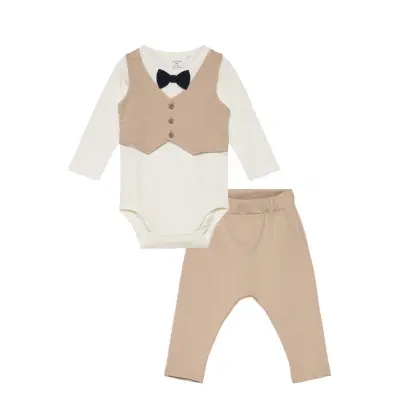 Lindex Set Body Vest Joggers - Multi/patterned - 74