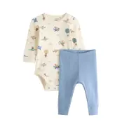 Lindex Set With Bodysuit And Leggings - Cream - 62