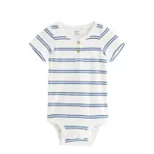 Lindex Short-Sleeved Bodysuit - White - 62