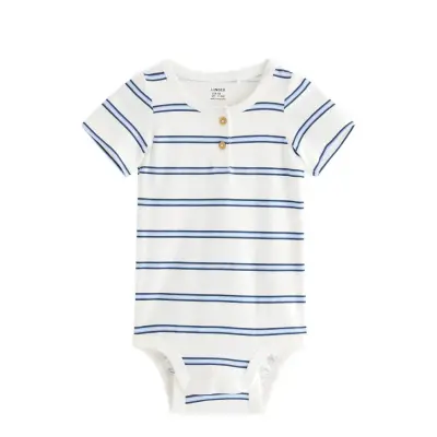 Lindex Short-Sleeved Bodysuit - White - 62