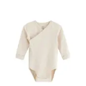 Lindex Wrap Bodysuit - Beige - 68