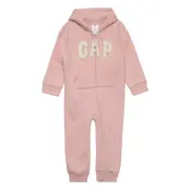 Logo 1Pc Långärmad Bodysuit Rosa GAP
