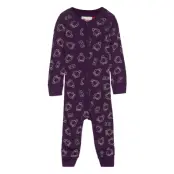 Lwubava 701 - Coverall Wool Långärmad Bodysuit Lila Lego Wear