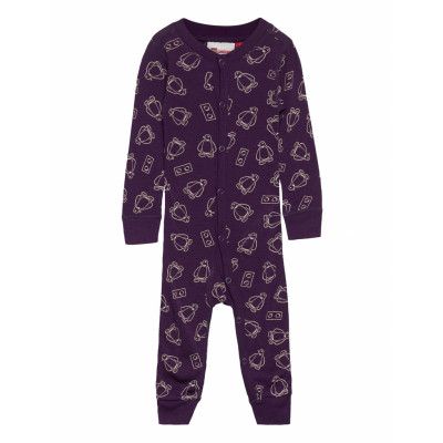Lwubava 701 - Coverall Wool Långärmad Bodysuit Lila Lego Wear
