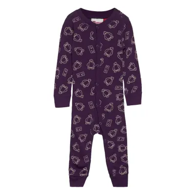 Lwubava 701 - Coverall Wool Långärmad Bodysuit Lila Lego Wear