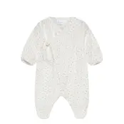 Mango Cotton Floral Romper Vit