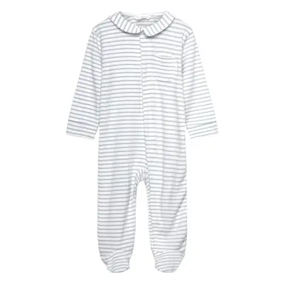 Mango Striped Bodysuit Pyjamas - White - 9-12M