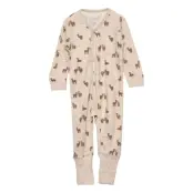 Manu - Heldragt Långärmad Bodysuit Beige Hust & Claire